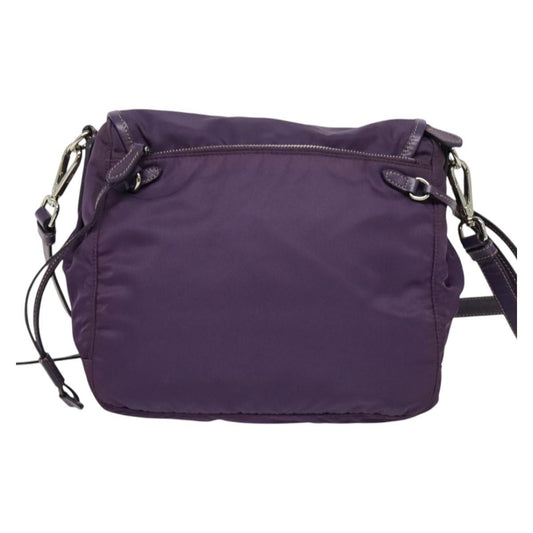 Prada Double Buckle Flap Camera Bag Tessuto, PURPLE, NYLON, Shoulder bag