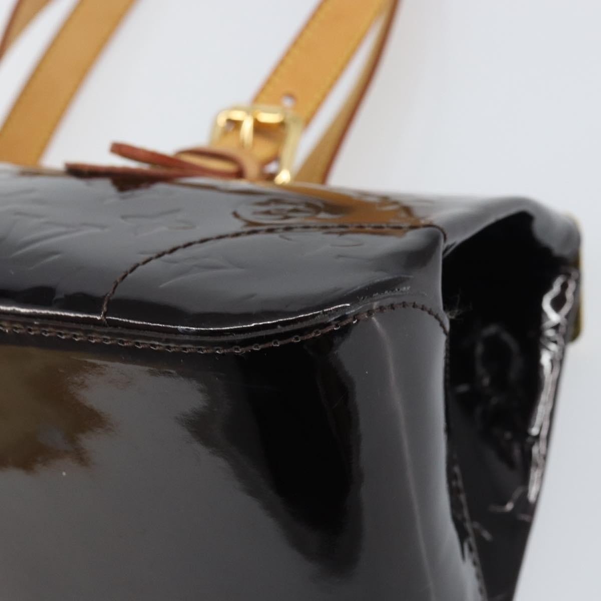 Louis Vuitton Rosewood Avenue Handbag Monogram Vernis, PURPLE, PATENT_LEATHER, Shoulder bag