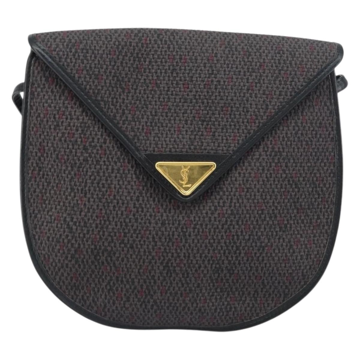 Saint Laurent Vintage Shoulder Bag PVC Leather, GRAY, PVC, Shoulder bag