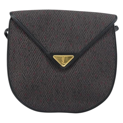 Saint Laurent Vintage Shoulder Bag PVC Leather, GRAY, PVC, Shoulder bag