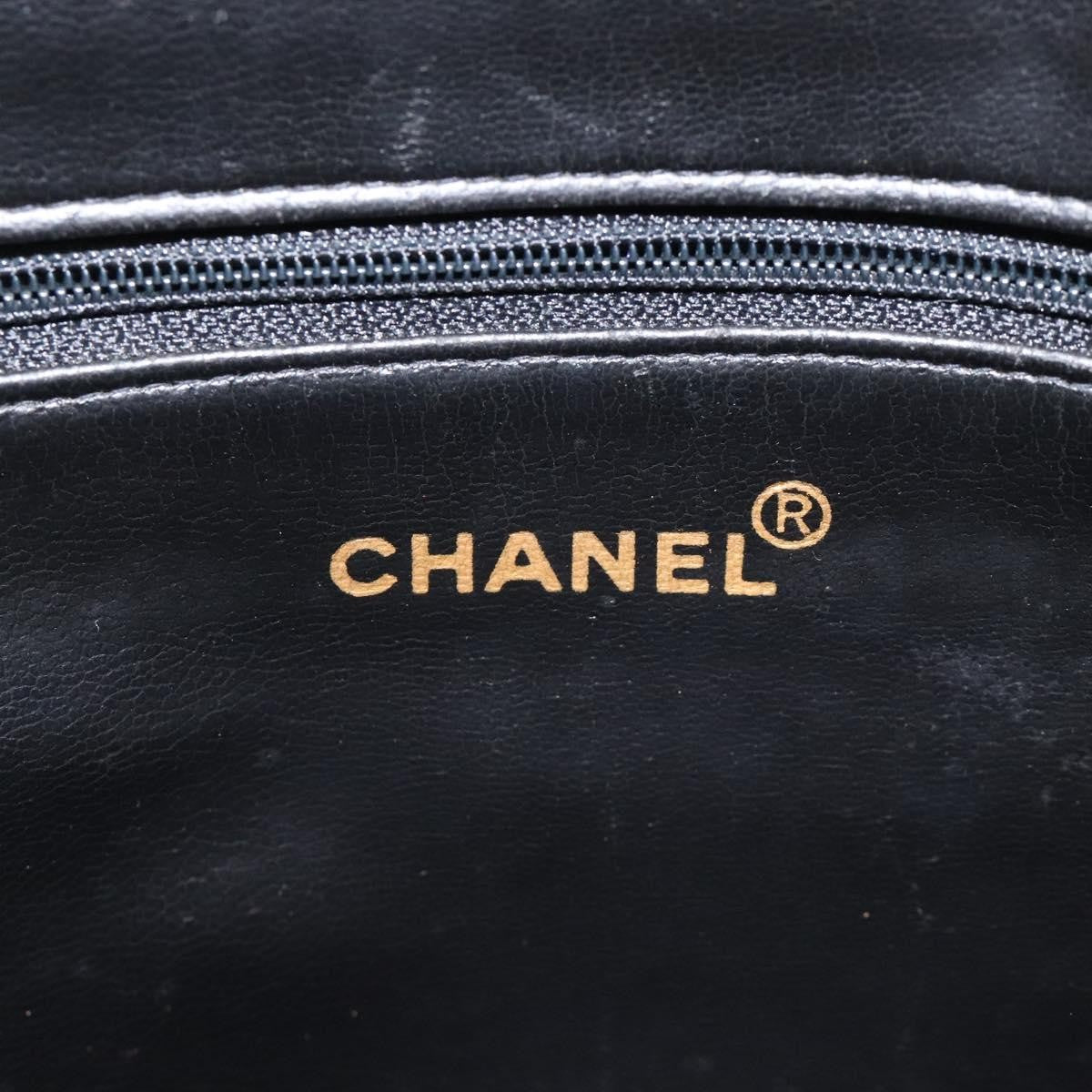 Chanel Coco Mark Black cakfskin, BLACK, CALFSKIN, Handbag