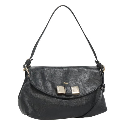 Chloe Lily Handbag Leather, BLACK, LEATHER, Handbag