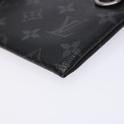 Louis Vuitton Discovery Pochette Monogram Eclipse Canvas, BLACK, CANVAS, Clutche & pouche