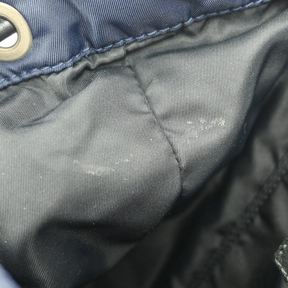 Burberry Logo Rucksack Backpack Nylon with Leather, NAVY, NYLON, Backpack