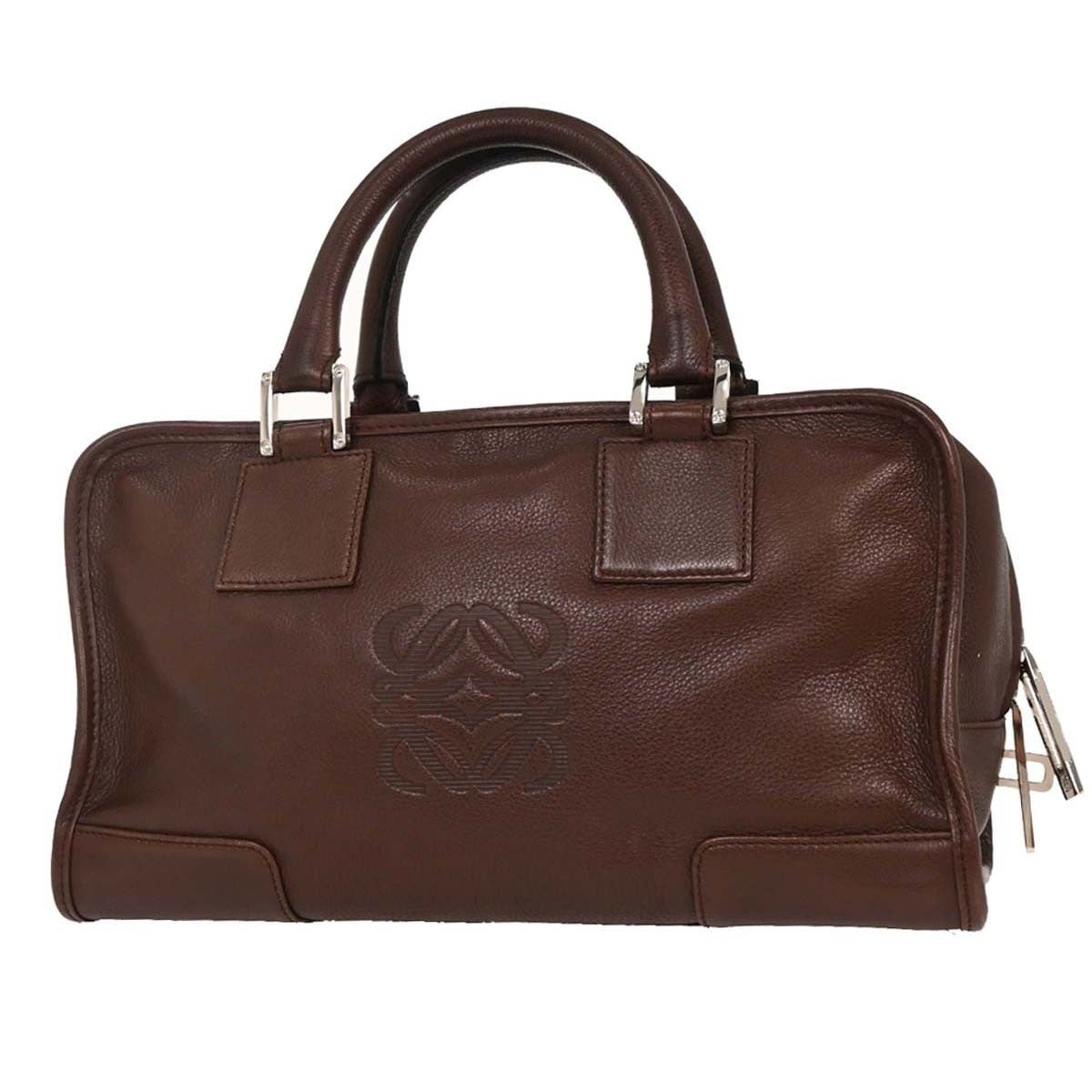 Loewe Amazona Bag Leather, BROWN, LEATHER, Handbag