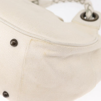 Chloe Vintage handbag Leather, WHITE, CANVAS, Handbag