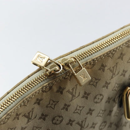Louis Vuitton Alma Handbag Mini Lin Monogram, KHAKI, CANVAS, Handbag