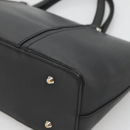 Burberry Vintage Handbag Leather, BLACK, LEATHER, Handbag