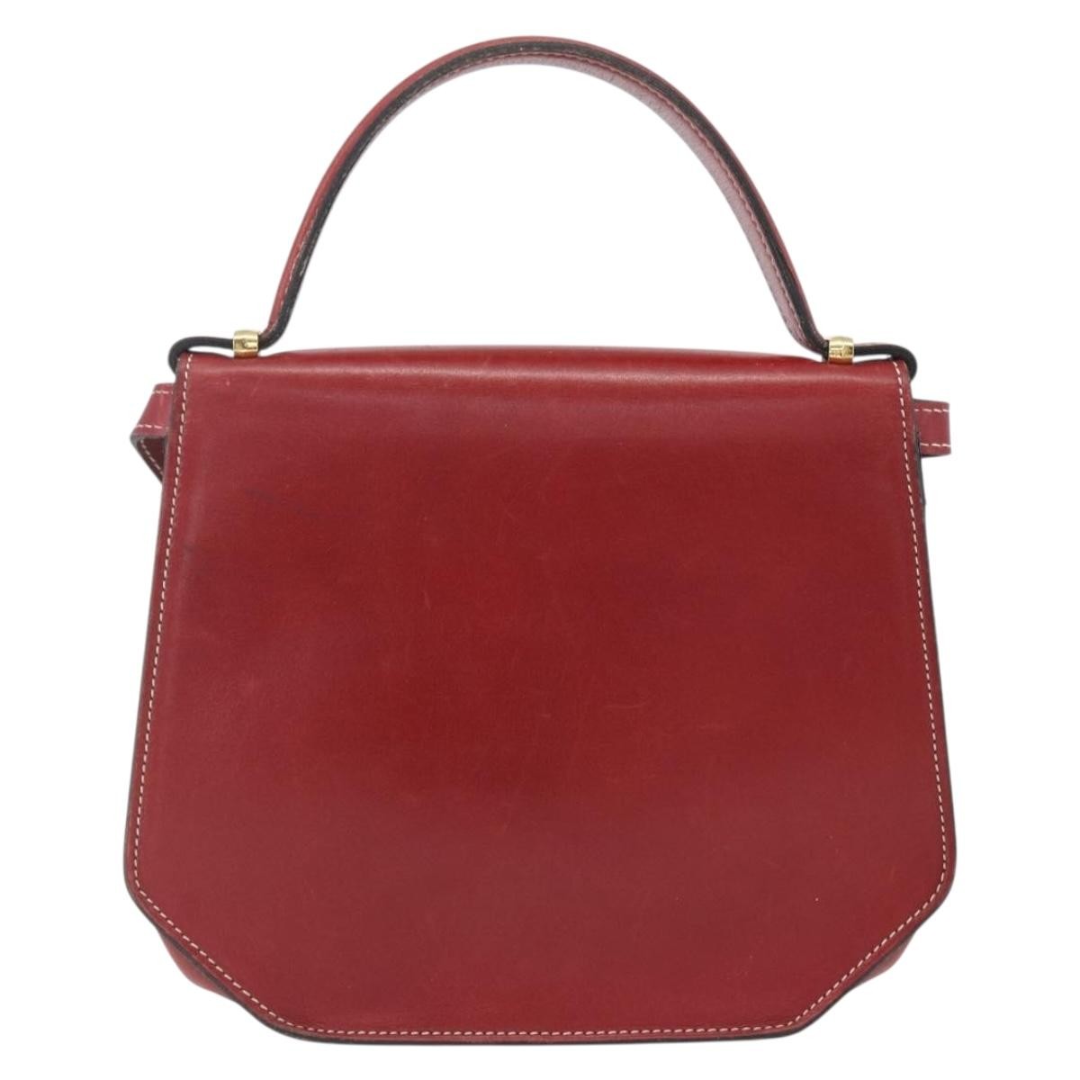 Christian Dior Vintage Handbag Leather, RED, LEATHER, Handbag