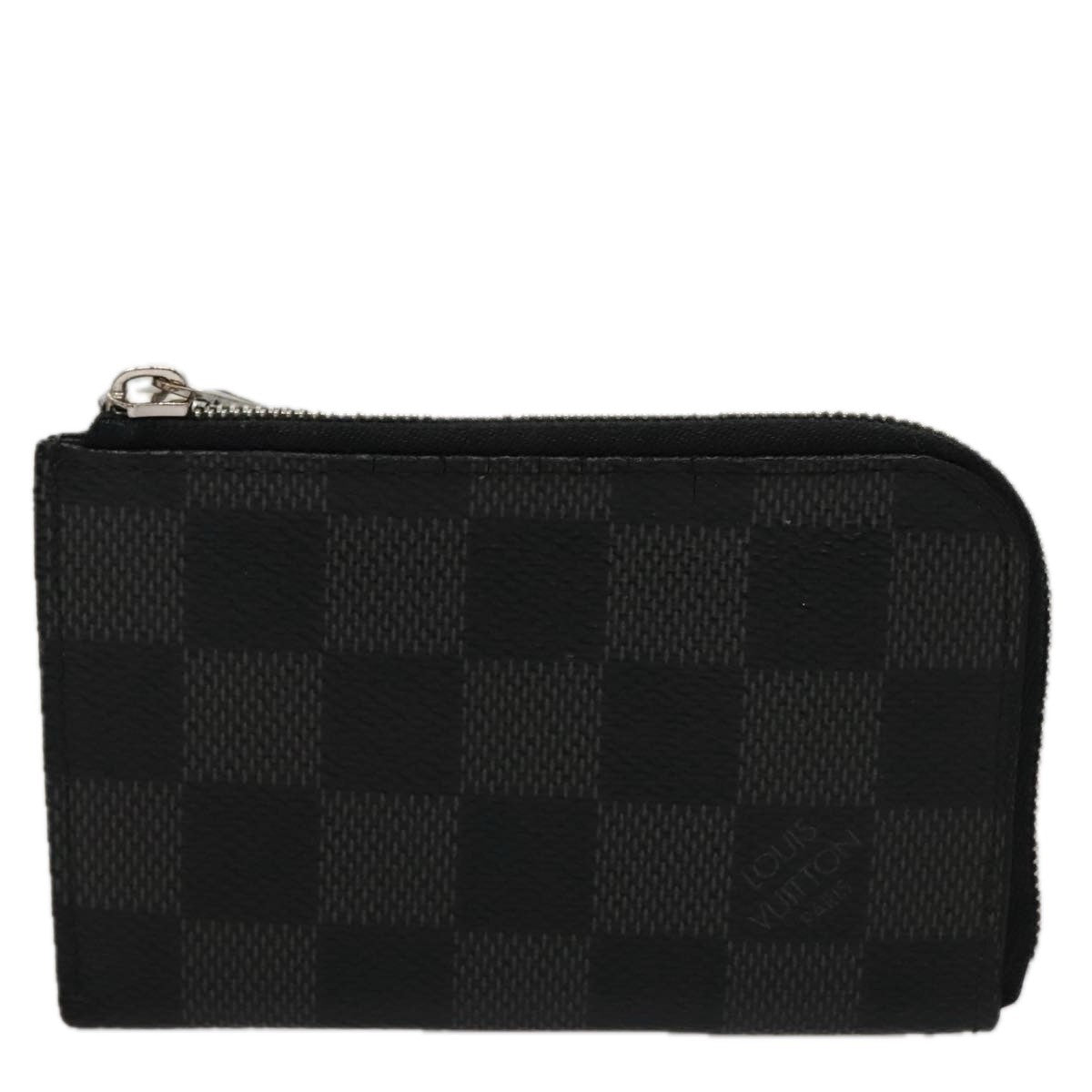 Louis Vuitton Porte-Monnaie NM Wallet Damier Graphite, GRAY, CANVAS, Wallets