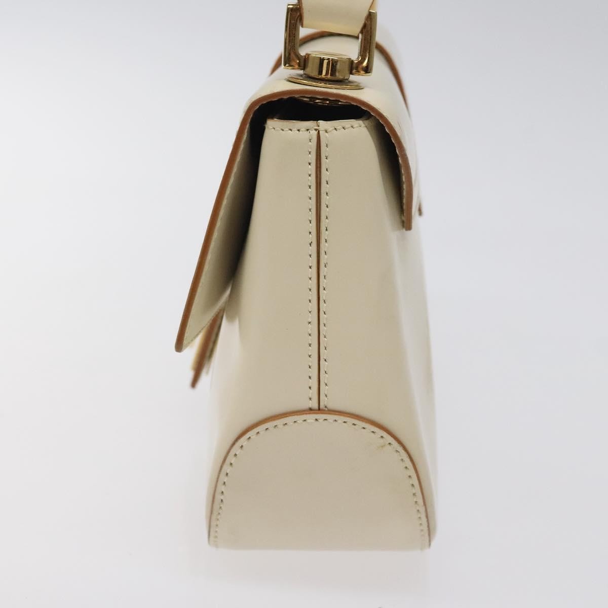 Salvatore Ferragamo Gancini handbag Leather, BEIGE, LEATHER, Handbag