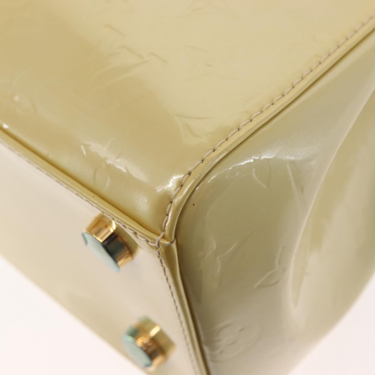 Louis Vuitton Brea Handbag Monogram Vernis, BEIGE, PATENT_LEATHER, Handbag