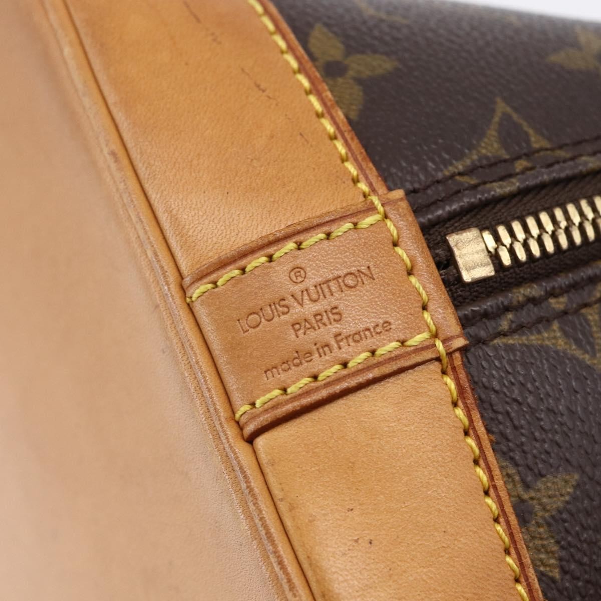 Louis Vuitton Alma Handbag Monogram Canvas, BROWN, CANVAS, Handbag