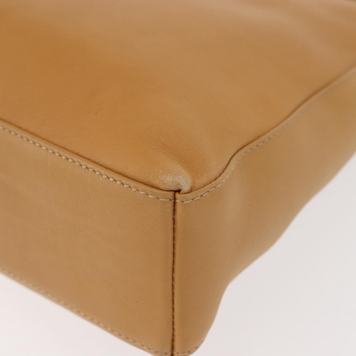 Salvatore Ferragamo Vintage Shoulder Bag Leather, BEIGE, LEATHER, Shoulder bag