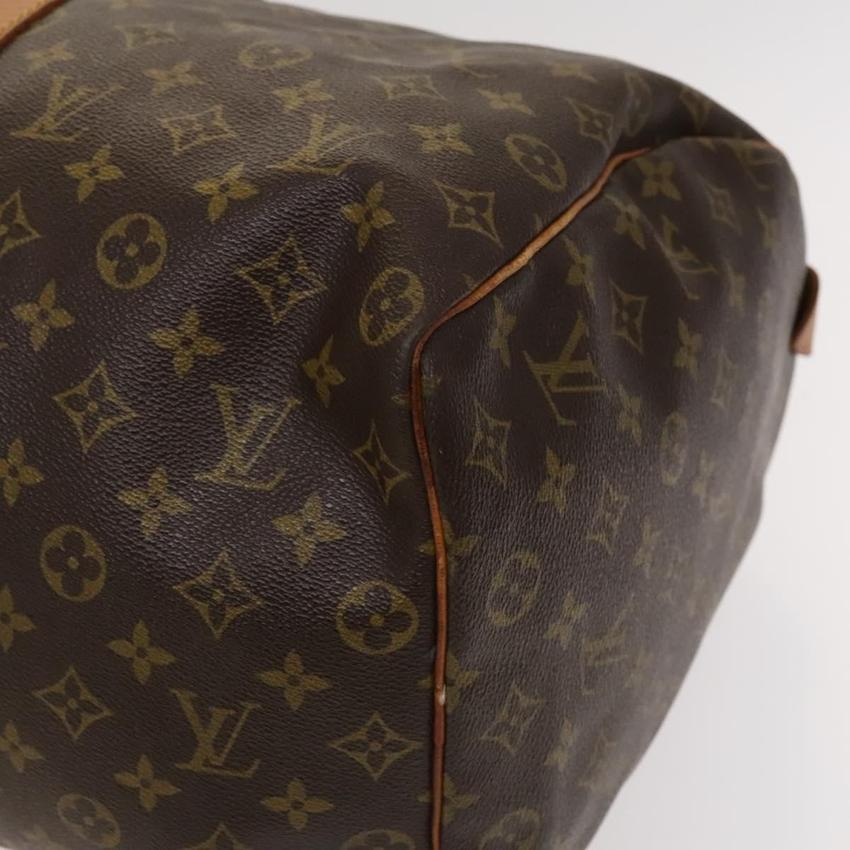 Louis Vuitton Keepall Bag Monogram Canvas, BROWN, CANVAS, Travel bag