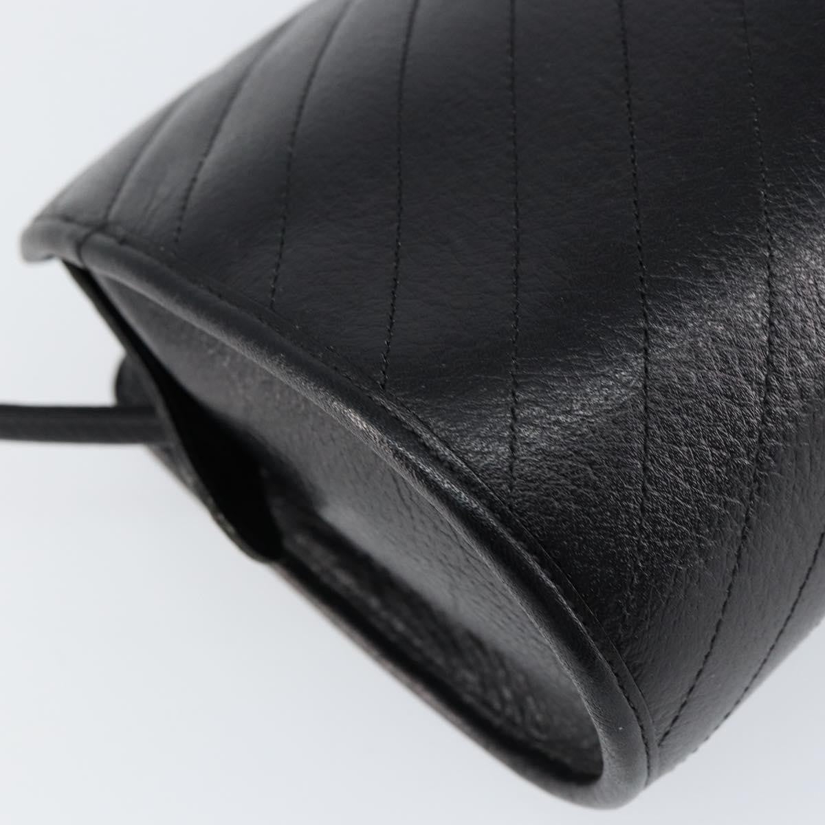 Christian Dior Vintage Shoulder Bag Leather, BLACK, LEATHER, Shoulder bag