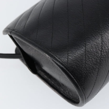 Christian Dior Vintage Shoulder Bag Leather, BLACK, LEATHER, Shoulder bag