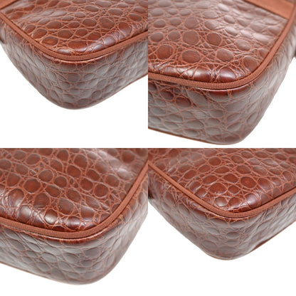 Salvatore Ferragamo Vala Shoulder Bag Leather, Brown, Leather, Shoulder Bag