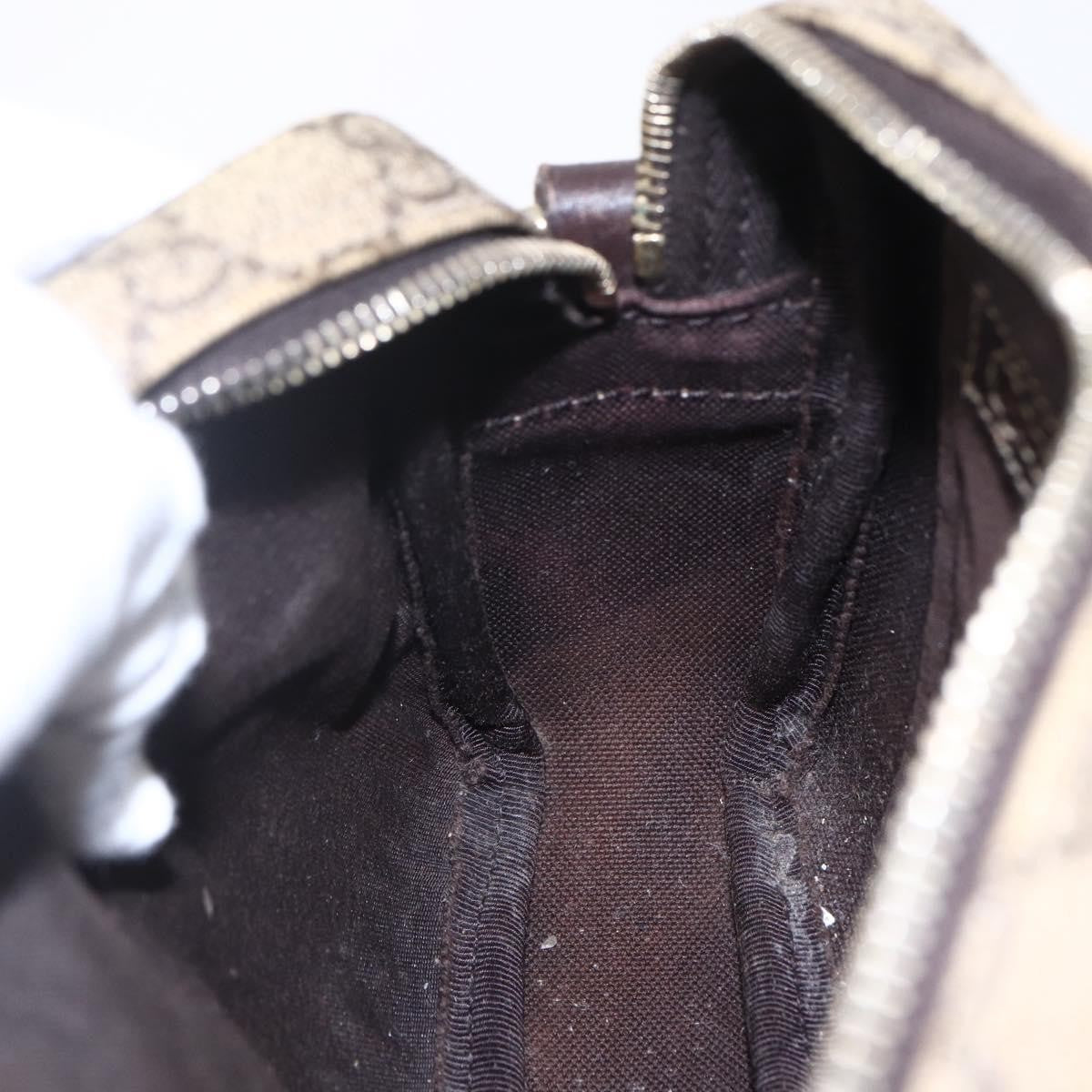 Gucci Front Zip Crossbody GG Canvas, BEIGE, CANVAS, Shoulder bag