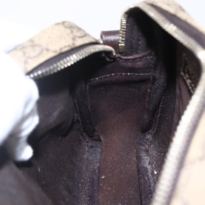 Gucci Front Zip Crossbody GG Canvas, BEIGE, CANVAS, Shoulder bag