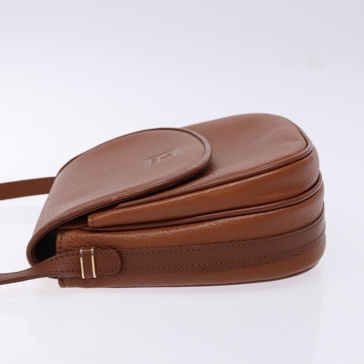 Burberry Flap Messenger Leather, BROWN, LEATHER, Shoulder bag