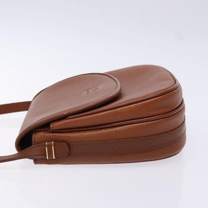 Burberry Flap Messenger Leather, BROWN, LEATHER, Shoulder bag