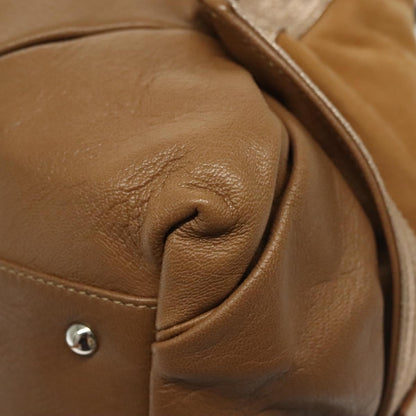 Salvatore Ferragamo Vintage Handbag Leather, BROWN, LEATHER, Handbag