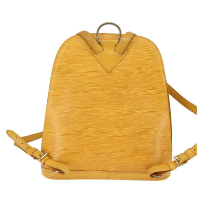 Louis Vuitton Gobelins Backpack Epi Leather, YELLOW, LEATHER, Backpack