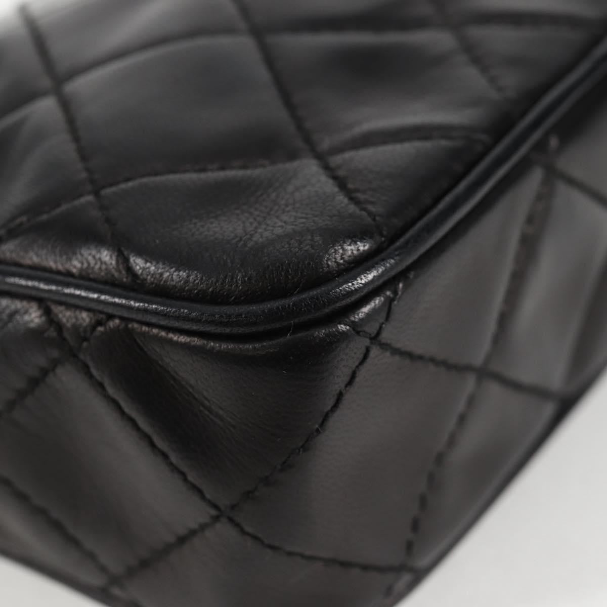 Chanel Camera CC Tassel Bag Leather, BLACK, LEATHER, Clutche & pouche