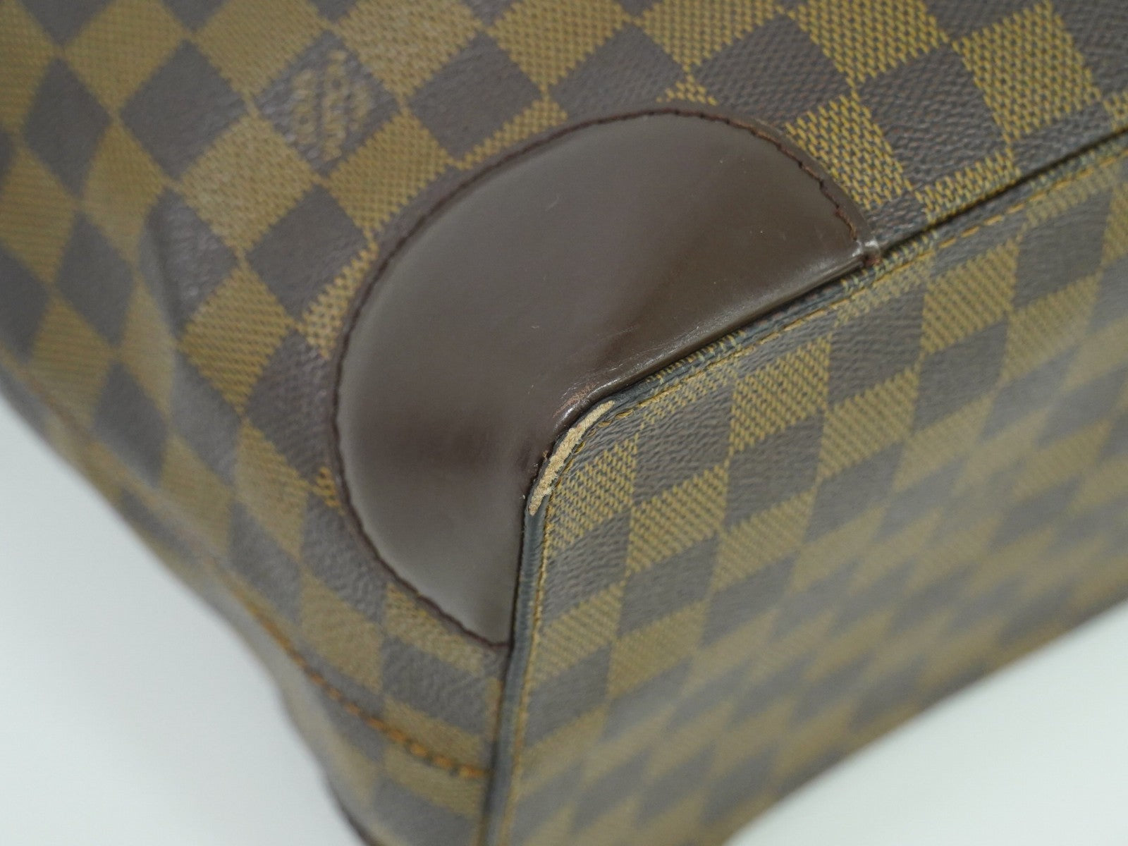Louis Vuitton Hampstead Handbag Damier, BROWN, CANVAS, Tote bag