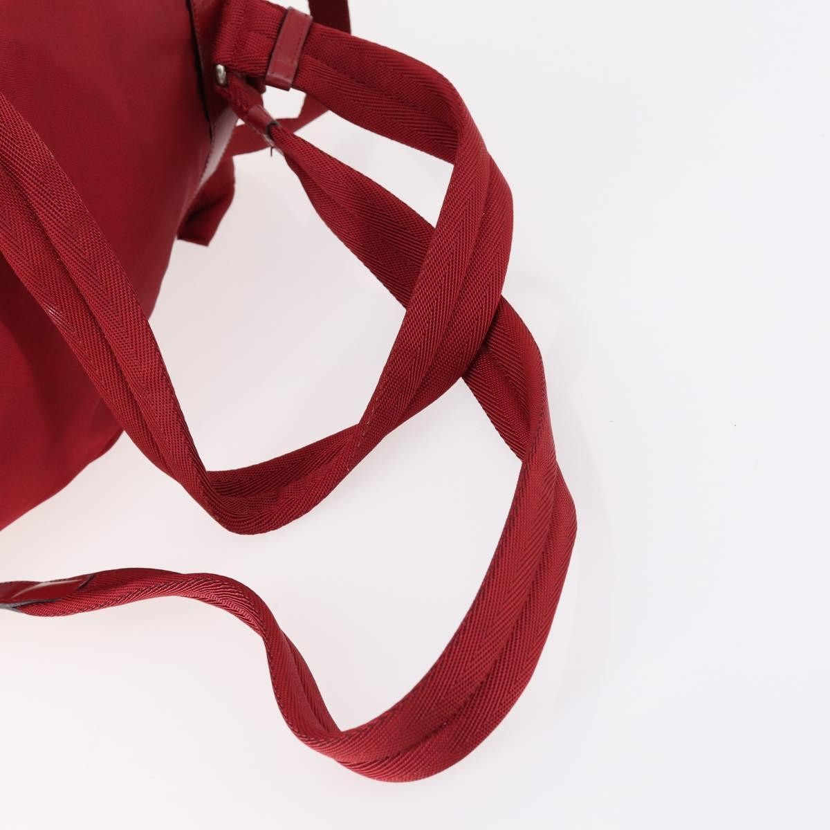 Prada Double Front Pocket Backpack Tessuto, RED, NYLON, Backpack