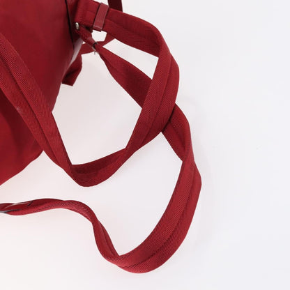 Prada Double Front Pocket Backpack Tessuto, RED, NYLON, Backpack