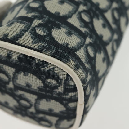 Christian Dior Vintage Trotter Pouch Canvas, NAVY, CANVAS, Clutche & pouche
