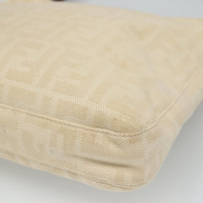 Fendi Vintage FF Belted Hobo Canvas, BEIGE, CANVAS, Shoulder bag