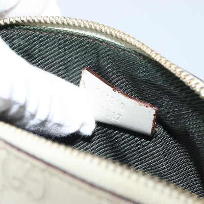 Gucci Cosmetic Pouch Guccissima Leather, BEIGE, CANVAS, Clutche & pouche