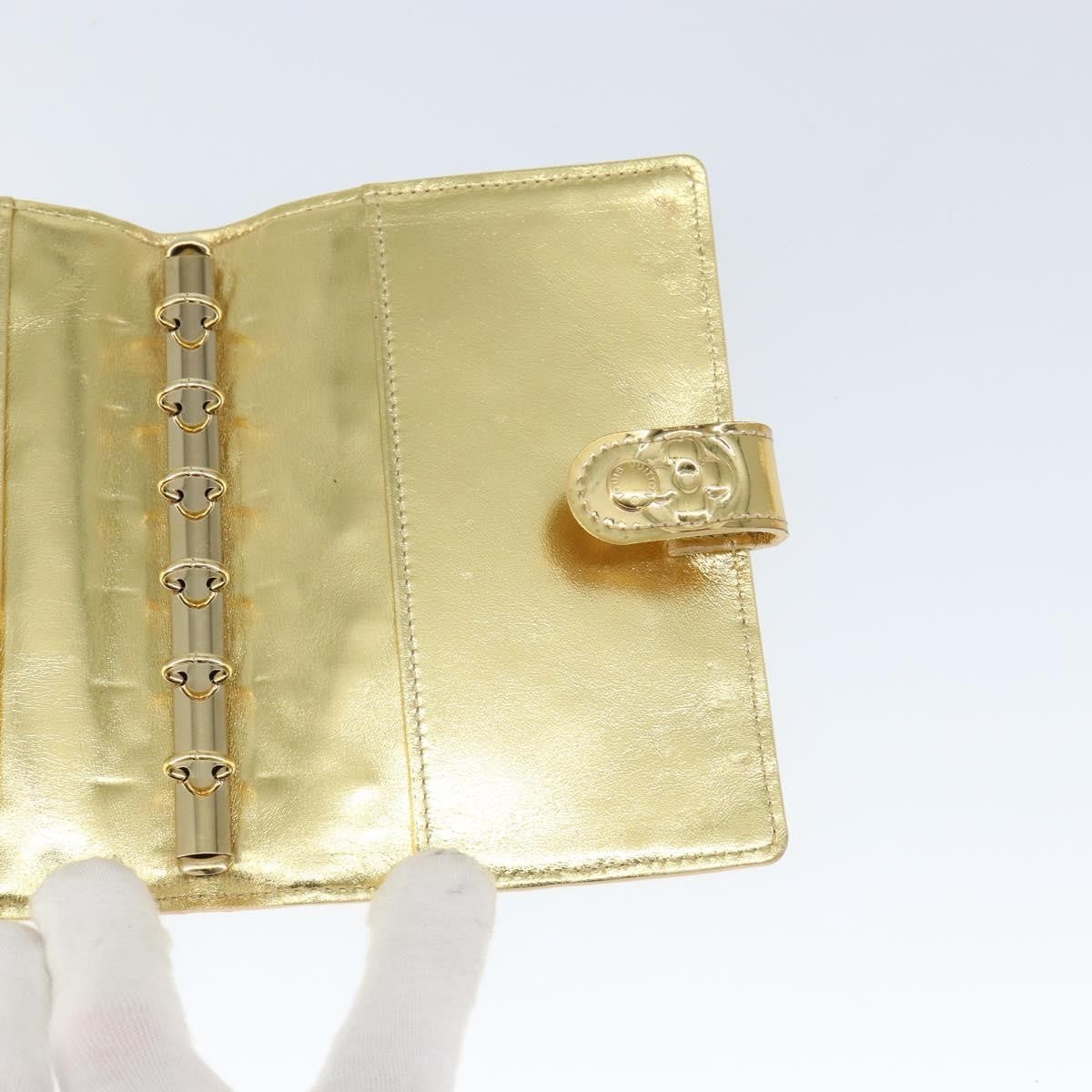 Louis Vuitton Agenda Cover Patent Leather, GOLD, PATENT_LEATHER, Wallets