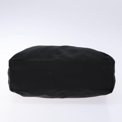 Prada Resin Handle Tote Tessuto, BLACK, NYLON, Tote bag