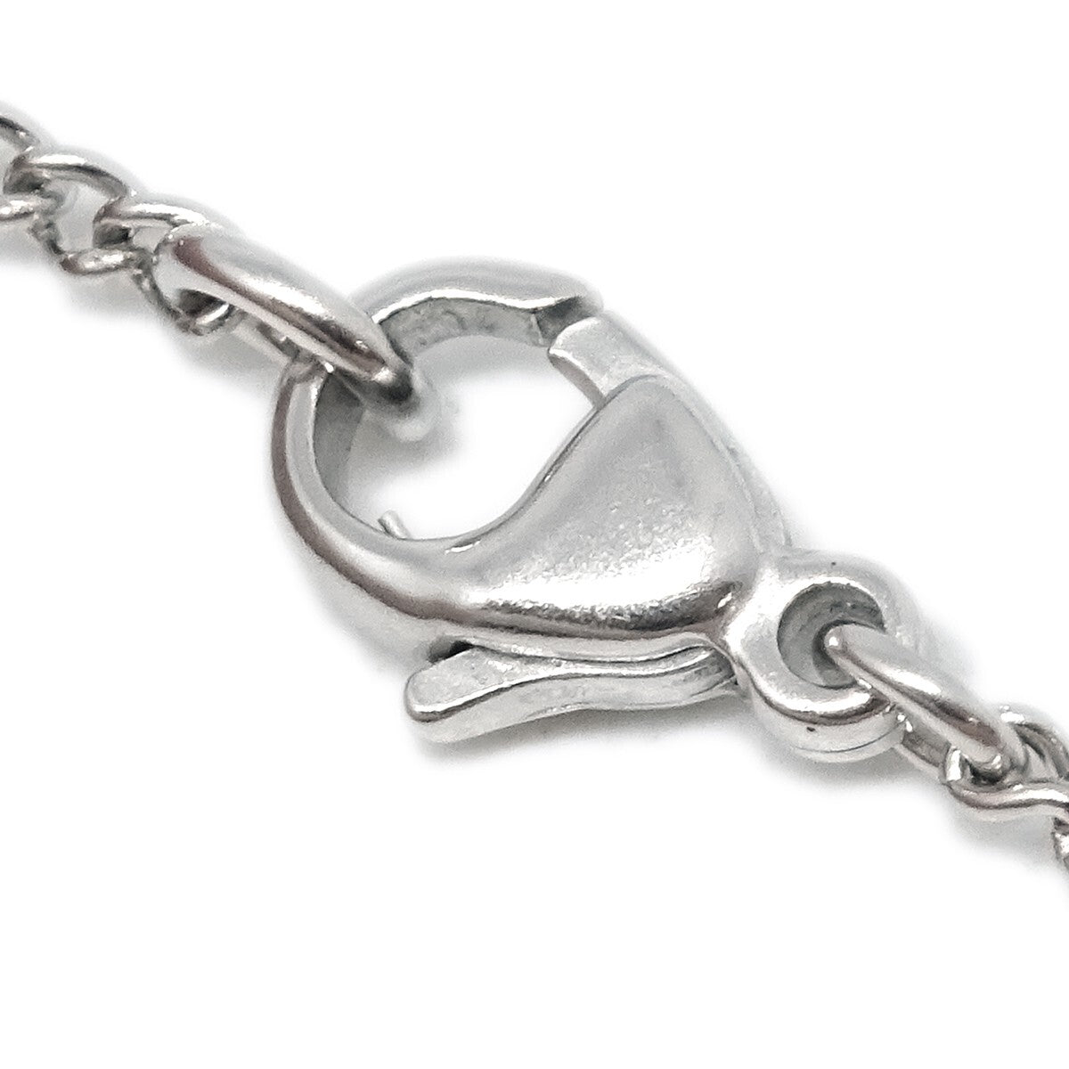 Chanel CC Logo Pendant Necklace Metal, SILVER, SILVER_PLATED, Necklace