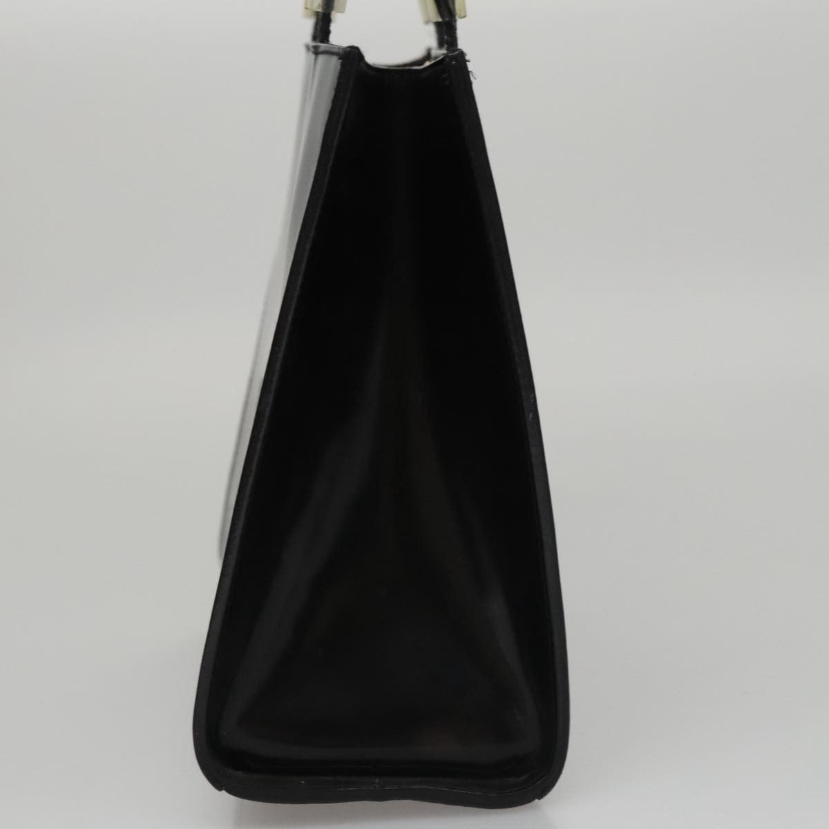 Salvatore Ferragamo Shopper Tote Patent Leather, BLACK, PATENT_LEATHER, Tote bag