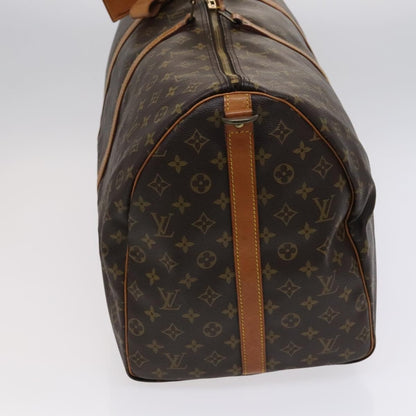 Louis Vuitton Keepall Bandouliere Bag Monogram Canvas, BROWN, CANVAS, Travel bag
