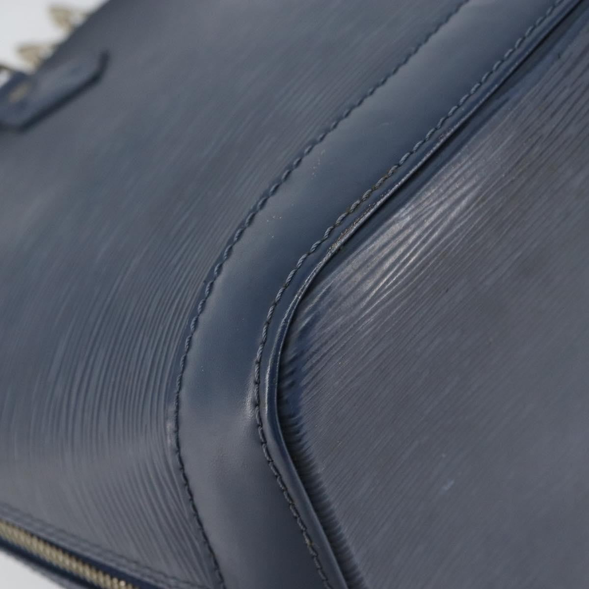Louis Vuitton Alma Handbag Epi Leather, NAVY, LEATHER, Handbag