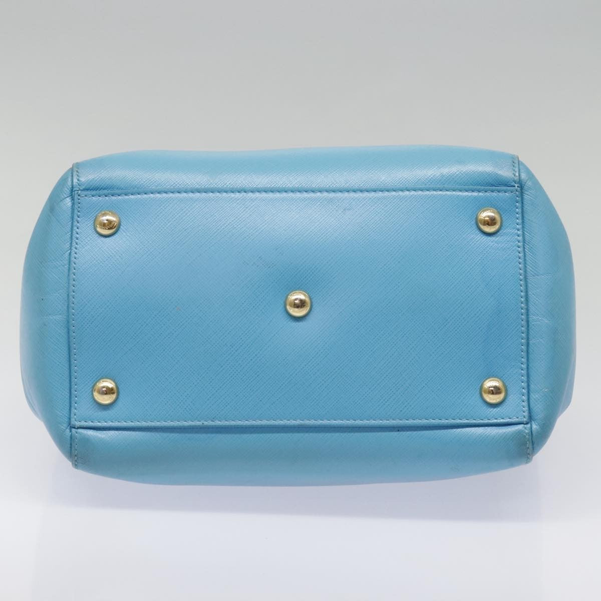 Salvatore Ferragamo Vara Bow Chain Tote Leather, BLUE, LEATHER, Tote bag