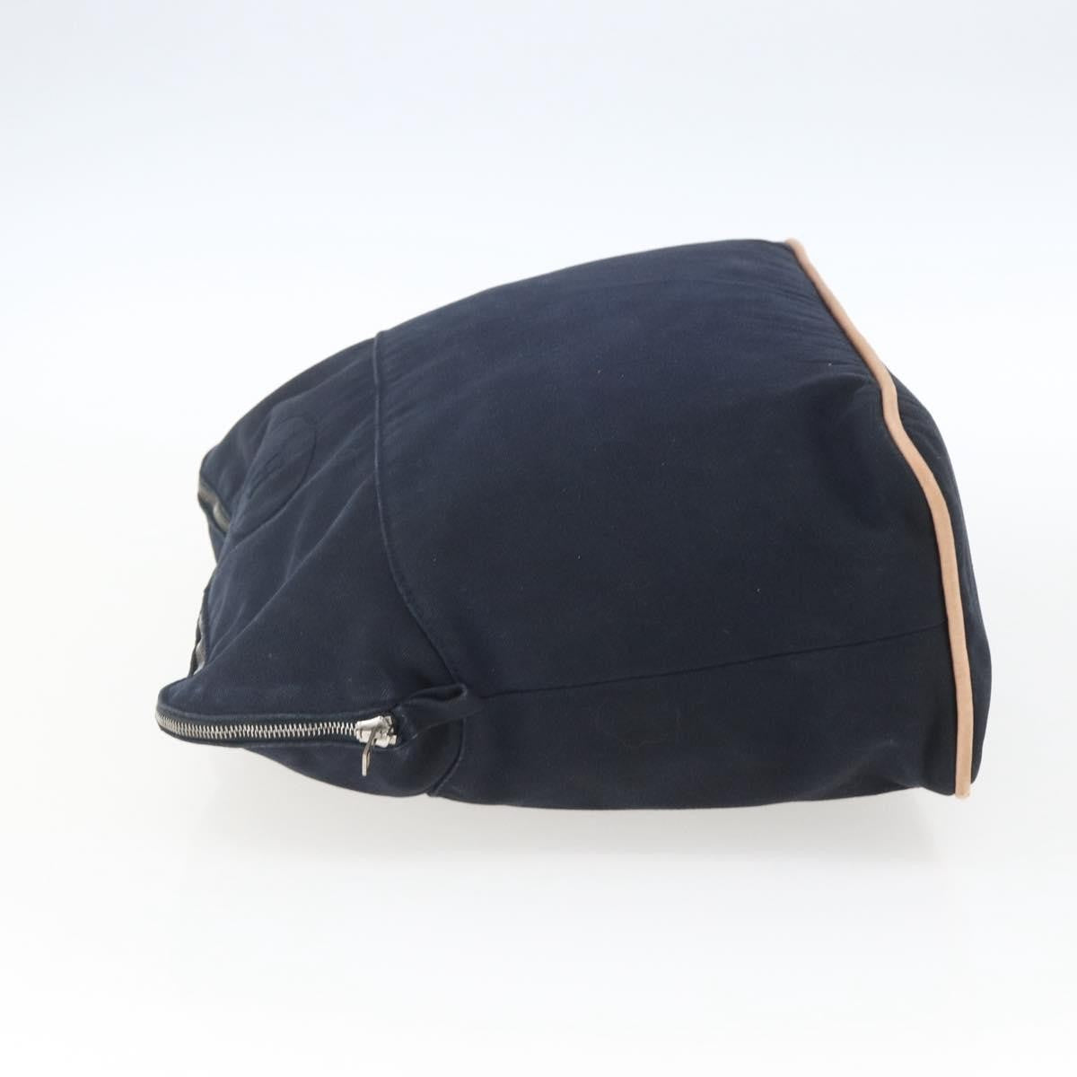 Hermes Bolide Travel Pouch Canvas, NAVY, CANVAS, Clutche & pouche