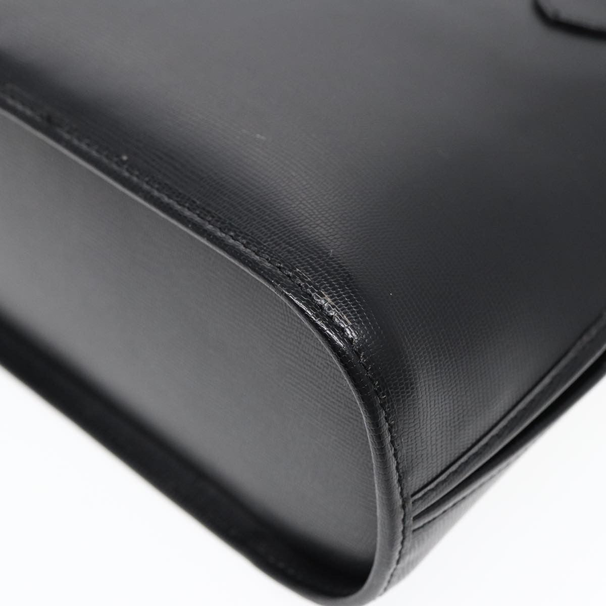 Celine Circle Logo Handbag Leather, BLACK, LEATHER, Handbag