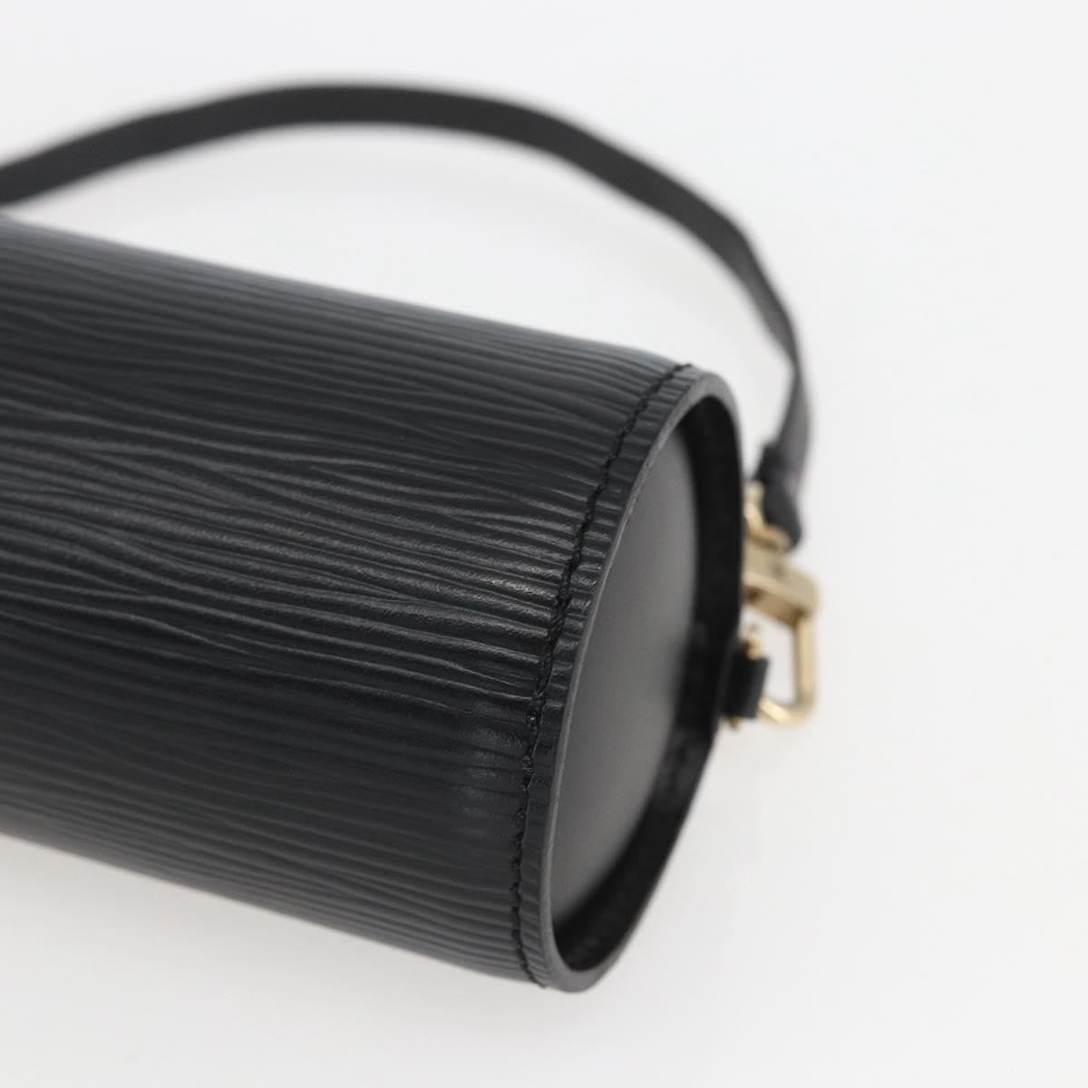 Louis Vuitton Soufflot Pochette Epi Leather, BLACK, LEATHER, Clutche & pouche