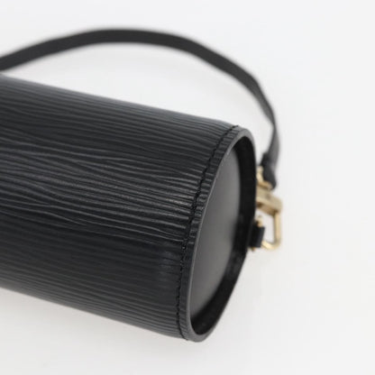 Louis Vuitton Soufflot Pochette Epi Leather, BLACK, LEATHER, Clutche & pouche