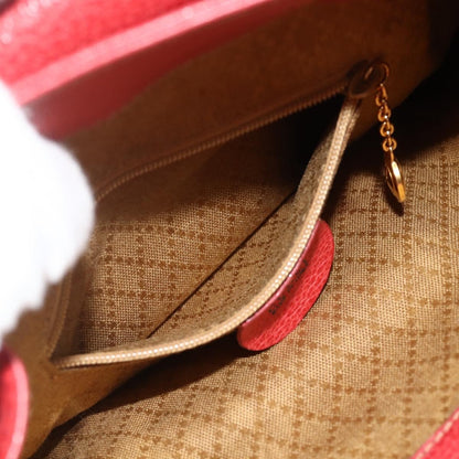 Gucci Gucci bamboo backpack daim, Red, Suede, Backpack