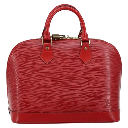 Louis Vuitton Alma Handbag Epi Leather, RED, LEATHER, Handbag