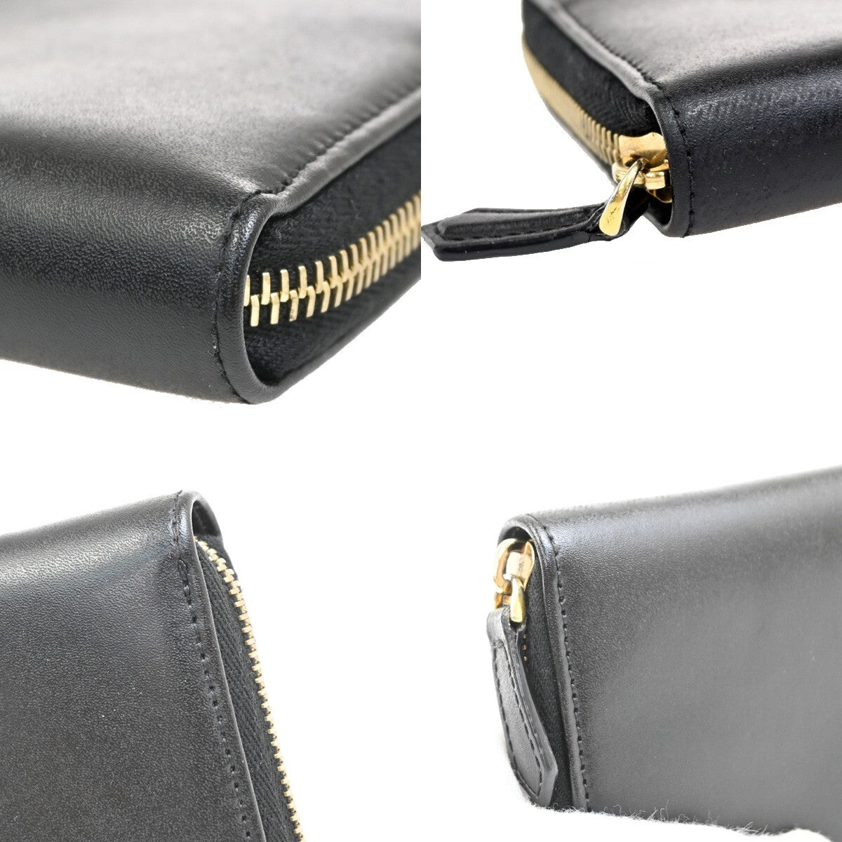 Fendi By The Way Zip Around Wallet Leather, BLACK, LEATHER, Wallets