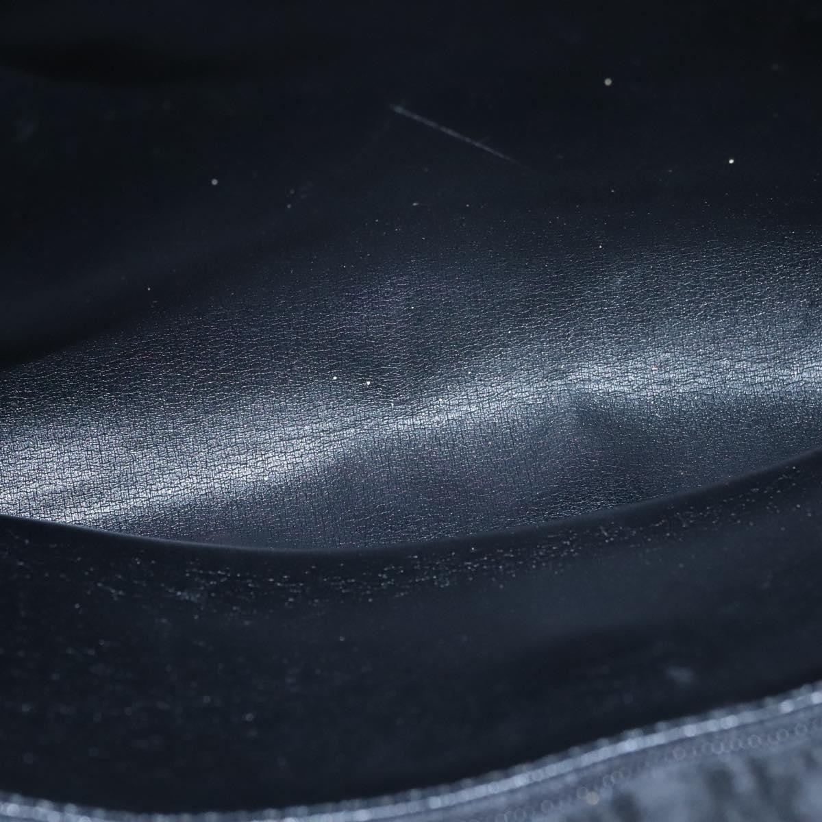 Christian Dior Vintage Chain Flap Shoulder Bag Diorissimo Canvas, BLACK, CANVAS, Shoulder bag